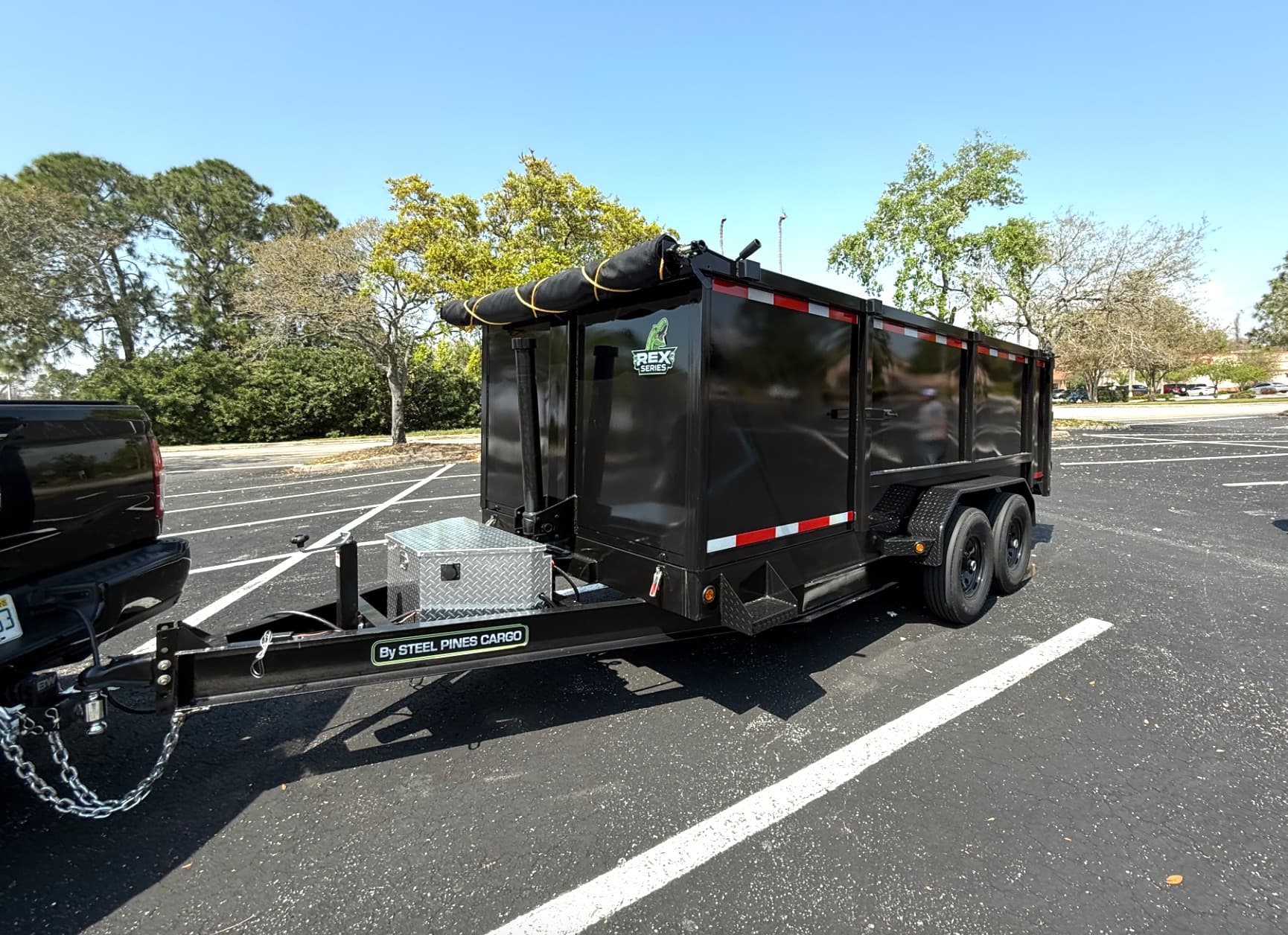 True Haul Trailers 7x16 dump trailer for rent in Miami FL